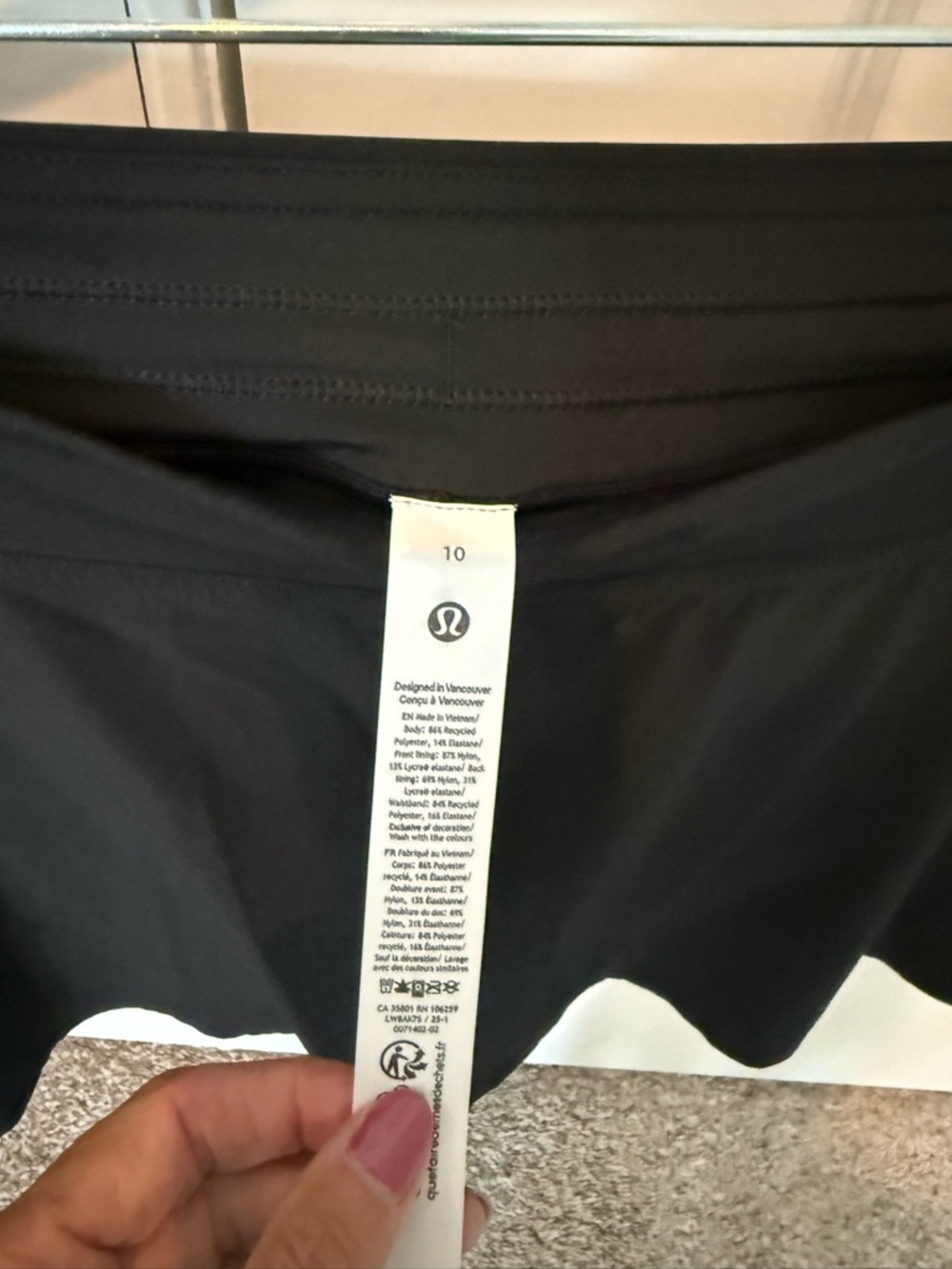 lululemon athletica Black Athletic Skirt with Tag - Picture 2 of 3